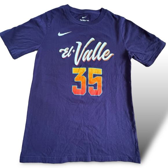 Nike Youth Medium 2023-24 City Edition Phoenix Suns Kevin Durant #35 T-Shirt NEW - Picture 1 of 4